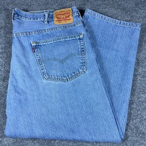 Levis 550 Relaxed Fit Tapered Leg Blue Denim Jeans Mens 44x30 Medium Wash